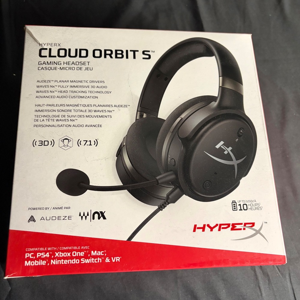 HyperX Cloud Orbit S Gaming Headset Box Accessories Parts Not Charging